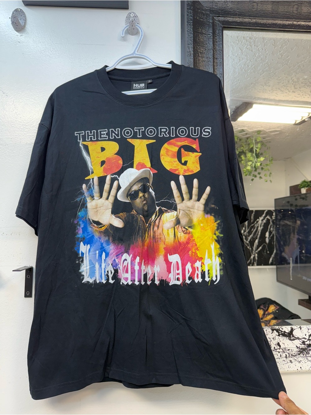 The Notorious B.I.G. "Life After Death" big Graphic rap Tee - Black - Picture 2 of 4